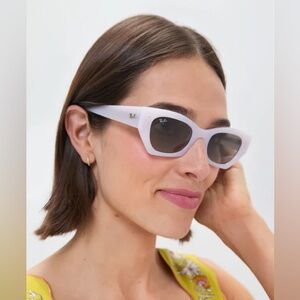 NWT Ray-Ban White Snow Zena Sunglasses